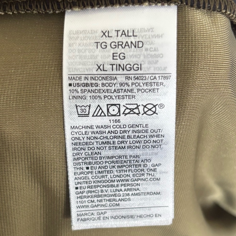 GAP Dark Olive velvet wide leg pants - Picture 6 of 6